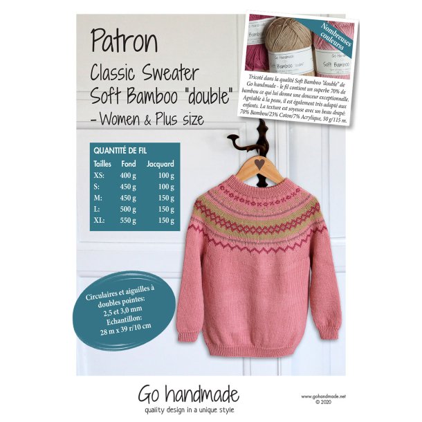 Classic Sweater Soft Double - Women &amp; Plus size (XS - XL) - FR