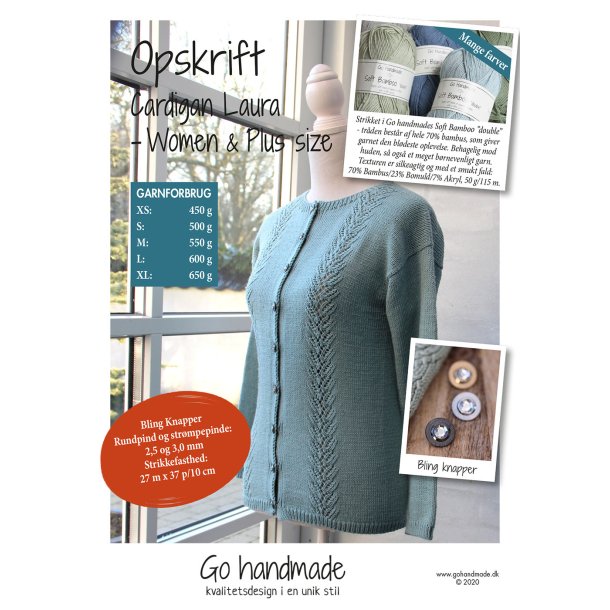 Cardigan Laura - Women &amp; Plus size (XS - XL) - DK