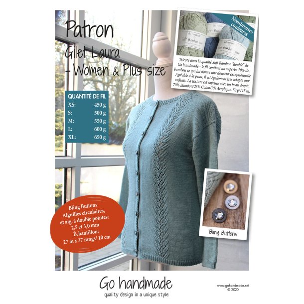 Cardigan Laura - Women &amp; Plus size (XS - XL) - FR