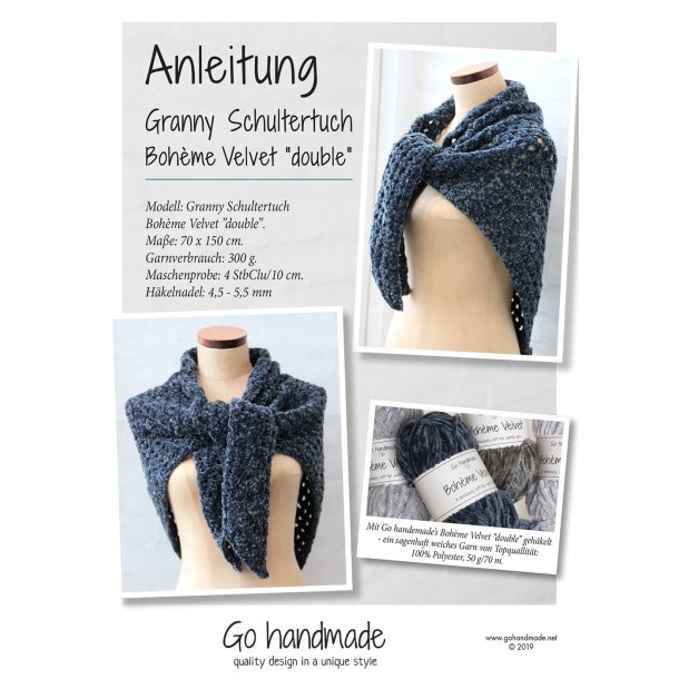 Granny Shawl Bohme Velvet "double" - DE