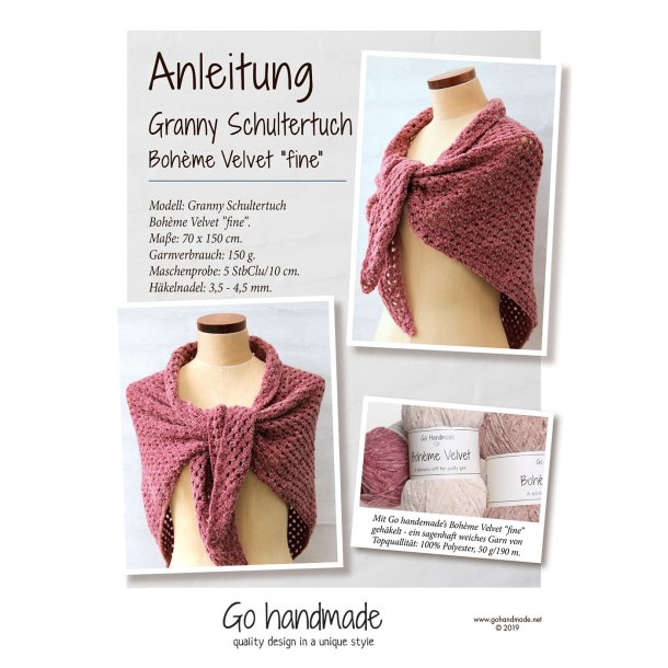 Granny Shawl Bohme Velvet "fine" - DE