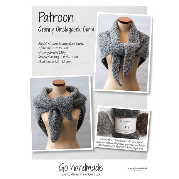 Granny Shawl Curly - NL