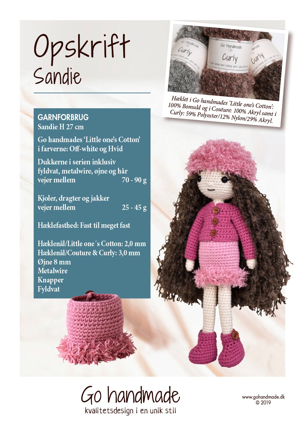 Sandie - DK Dukker - handmade