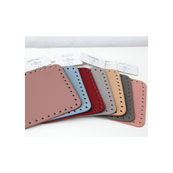 Moss Stitch Basket with PU leather base - UK