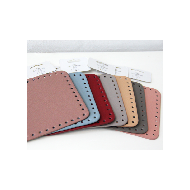 Moss Stitch Basket with PU leather base - UK