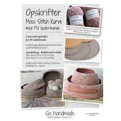 Moss Stitch Kurve med PU lder bunde - DK