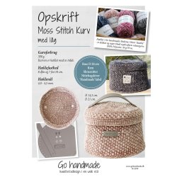 Moss Stitch Kurv med lg - DK