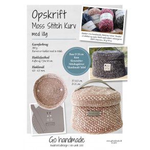 Moss Stitch Kurv med lg - DK