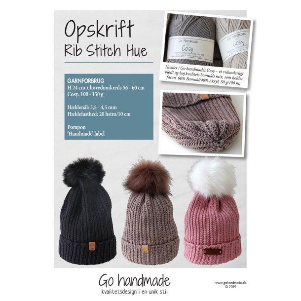 Rib stitch hue - DK