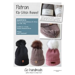 Rib stitch hat - FR 