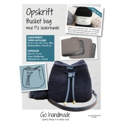 Bucket bag with PU leather bases - DK