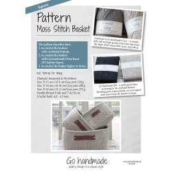 Moss Stitch Basket - Square - UK