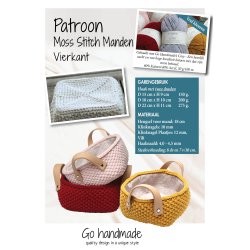 Moss Stitch kurve - firkantede - NL