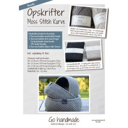 Moss Stitch kurve - runde - DK