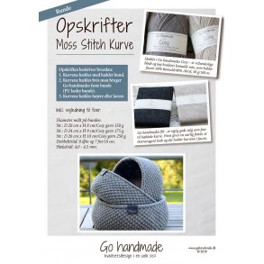 Moss Stitch kurve - runde - DK