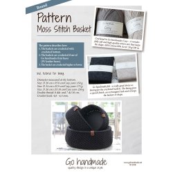Moss Stitch Basket - Round - UK