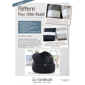 Moss Stitch Basket - Round - UK