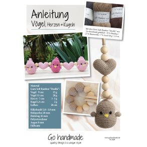 Birds, hearts & beads - DE