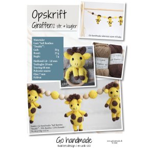 Giraffes/ 2 styles & beads - DK