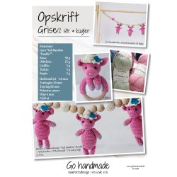 Pigs/ 2 styles &amp; beads - DK