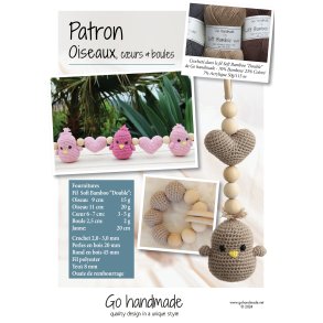 Birds, hearts & beads - FR