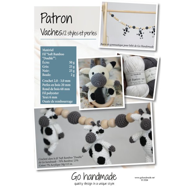 Cows/ 2 styles &amp; beads - FR