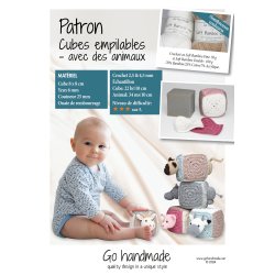 Stacking cubes with animals - FR