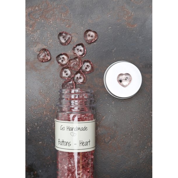 Heart - 15 mm - Vintage Rose