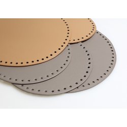 Moss Stitch baskets with PU leather- Cozy - NL