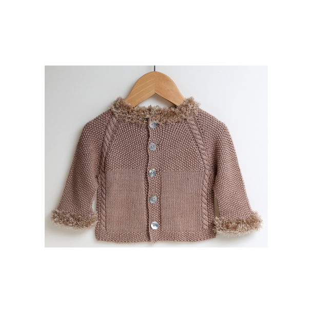 Cardigan Fur Moss Stitch - DK