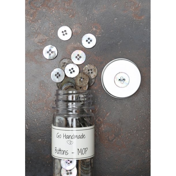 Mother of Pearl -  12 mm - Black