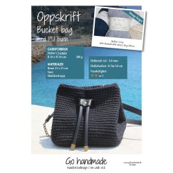 Bucket bag with PU leather bases - NO