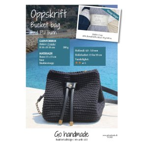 Bucket bag with PU leather bases - NO