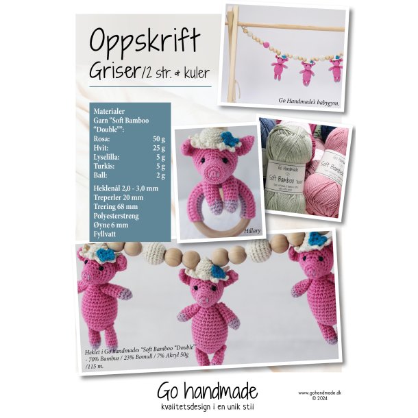 Pigs/ 2 styles &amp; beads - NO