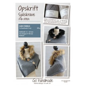 Sjalskrave i Rib Stitch