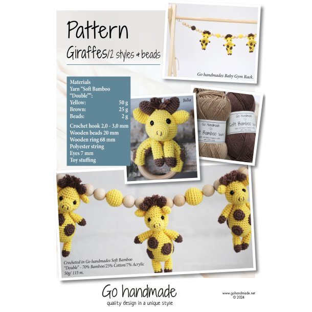 Giraffes/ 2 styles &amp; beads - UK
