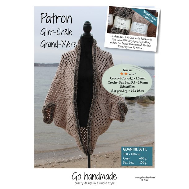 Granny shawl jacket - FR