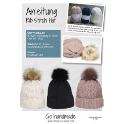 Rib stitch hat - DE 